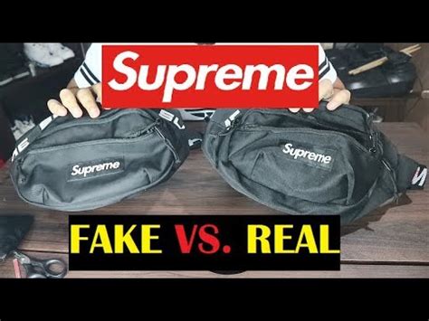 real versus fake supremem waist bag|how to check for fake supreme.